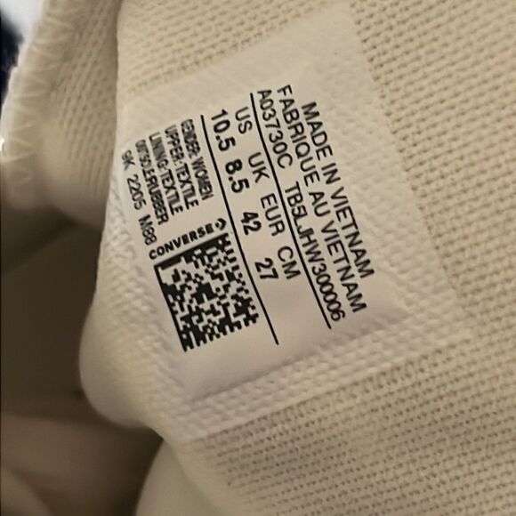 NWT Converse Chuck Taylor All Star sneakers zebra print 10.5 - Picture 7 of 8